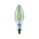 キャンドル クリアガラス 赤系電球色 口金E14 LDC3L-E14/C/22