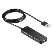 USB2.0ハブ 4ポートセルフパワータイプ ブラック BSH4A13BK