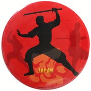 カンバッチ 忍者（赤）