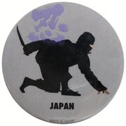 カンバッチ 忍者（グレー）