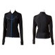 ASF4820W BKBU [T-BODY ジップラッシュガード レディース Lサイズ ブラック×ブラック×ブラック]