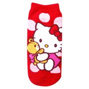 HKSOC369 [レディス靴下 ハローキティ ハグ レッド]