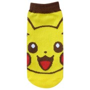 PMSOC65J [ジュニア靴下 ポケットモンスター ピカチュウ イエロー/ブラウン]