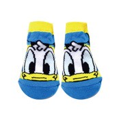 カップ入りキャラックス ディズニー ドナルドストライプ ベビーソックス 7~10cm ブルー AWDS2649J