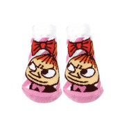 カップ入りキャラックス ムーミン リトルミイ リボン ベビーソックス 7~10cm ピンク MMAP706J