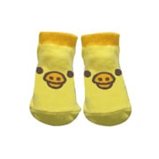カップ入りキャラックス リラックマ キイロイトリフェイス ベビーソックス 7~10cm イエロー RKSOC167J