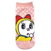 SHDR462N [キャラックス レディース靴下 22～24cm ドラミちゃん水玉 ピンク]