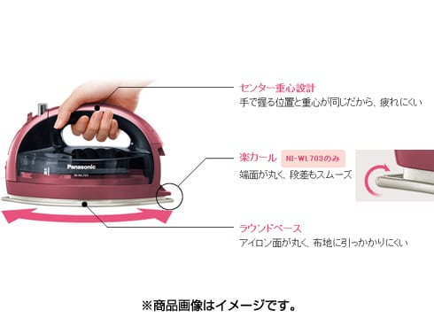 衣類ケア家電 Panasonic CaRuRu NI-WL603 Panasonic 360-Degree Freestyle Cordless Steam/Dry Iron