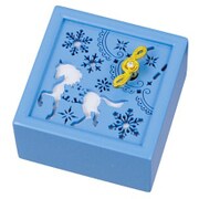 G-6284BL [木製Aメロディ オルゴール 白馬 （Let it Go　）]