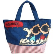 デニムランチバッグ ピーナッツ スヌーピー あくび SNAP850