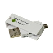 USB 2.0対応 Android PC用 micro SDカードリーダー ホワイト CRW-DMSD64W
