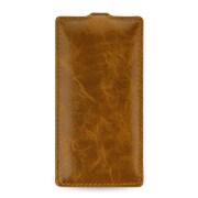 CBR-SYSO04AAEATB [スマートフォンケース Premium Leather Case for Xperia A4 SO-04G Flip 茶]