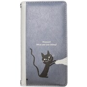 71719 [iPhone 6/6s 4.7インチ専用 手帳タイプ シンジカトウ 「WHAT 黒猫」]