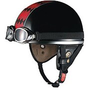 ハーフヘルメット PF-5 57-59cm アーガイルブラックレッド