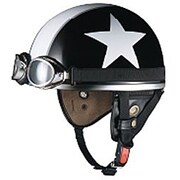 ハーフヘルメット PF-5 57-59cm ブラックスター