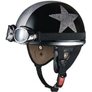 ハーフヘルメット PF-5 MINI 54-55cm ドットブラックスター
