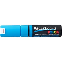ブラックボードポスカ 太字角芯 水色 PCE-250-8K 1P 8