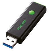USB3.0対応ノック式USBメモリ 32GB グリーン MF-PSU332GGN