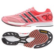 B22877-225 [ランニングシューズ adizero takumi ren boost W (アディゼロ タクミ レン (練) ブースト) レディース 22.5cm スーパーポップ F15/ボールドオニキス/ソーラーレッド]