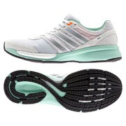 B22900-240 [ランニングシューズ adizero CS boost W (アディゼロ シーエス ブースト) レディース 24.0cm ランニングホワイト/コアブラック/フローズングリーン]