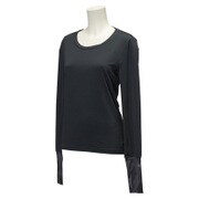 AAC82-AA2633 [蘭 ベースレイヤー長袖Tシャツ レディース Mサイズ ダークグレー]