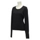 AAC82-AA2634 [蘭 ベースレイヤー長袖Tシャツ レディース Lサイズ ブラック]
