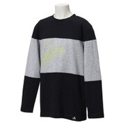 BBQ54-AC6770 [キッズ TCOS SPORTS CLIMA LITE フレームビッグロゴ コットングラフィックロングTシャツ J140 ブラック]