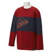 BBQ54-AC6772 [キッズ TCOS SPORTS CLIMA LITE フレームビッグロゴ コットングラフィックロングTシャツ J160 パワーレッド]