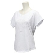 BBS91-AH3303 [シーズナルトレーニング グラフィックTシャツ レディース OTサイズ ホワイト]