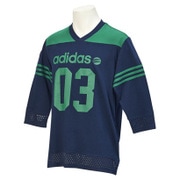 BCN67-AH7171 [HM ストリートミックス 7分袖Tシャツ メンズ Oサイズ カレッジネイビー]