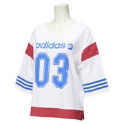 BCO00-AH7265 [HM ストリートミックス 7分袖Tシャツ レディース Lサイズ ホワイト]
