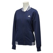 BCZ19-AH8376 [リブジャケット adidas24/7 3st レディース OTサイズ カレッジネイビー/ホワイト]