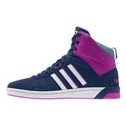 F98856 [スニーカー neo NEOHOOPS TEAM MID(ネオフープスチームミッド) レディース 24.5cm ST オックスフォードブルー F15/ランニングホワイト/フラッシュピンク S15]