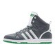 F98884 [スニーカー neo NEOHOOPS TEAM MID(ネオフープスチームミッド) メンズ 28.5cm グレー/ランニングホワイト/アイビー]