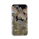 81-B-0002-0 [和柄 iPhone 6/6s 4.7インチ用ケース 波と桜 黒]