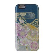 81-B-0002-3 [和柄 iPhone 6/6s 4.7インチ用ケース 手鞠 ブルー]