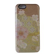 81-B-0002-5 [和柄 iPhone 6/6s 4.7インチ用ケース 亀甲と扇]