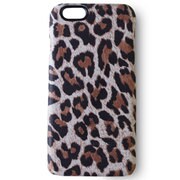 22-E-0088-2 [iPhone 6/6s 4.7インチ用レザーケース ヒョウ柄 白]