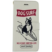 SRFL003 [iPhone 6 4.7インチ用ケース SURF犬＋1 ホワイト]