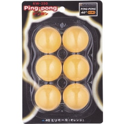 卓球ボールラージ 6P KW-250 OR 6個入 [卓球 ボール]