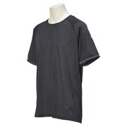 JXF67 AB1323 [サッカー トレーニング半袖シャツ エックス RengiPremier アディゼロ メンズ Mサイズ ダークグレー/ブラック]