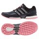 B22995 [ランニングシューズ response boost 2 TF(レスポンスブースト2 テックフィット) レディース 23.0cm ダークグレー/コアブラック/スーパーポップ F15]