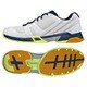 B33046 [ハントドッチシューズ Volley Team 3 レディース 24.5cm ランニングホワイト/シルバーメット/カレッジネイビー]