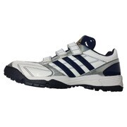 Q16773 [野球 ソフト用 トレーニングシューズ ADIPURE(アディピュア) トレーナー 25.5cm ランニングホワイト/カレッジネイビー/ゴールドメット]