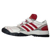 Q16943 [野球 ソフト用 トレーニングシューズ ADIPURE(アディピュア) トレーナー メンズ 30.0cm ランニングホワイト/パワーレッド/パワーレッド]