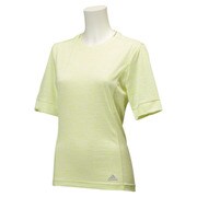 KAW06 AA0628 [ランニングウェア 半袖Tシャツ エスノバ リフレクト レディース Lサイズ フローズンイエロー F15]
