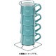 Kobenstyle（コベンスタイル） ストーンウェア コーヒーカップ 4pcs ティール 848425