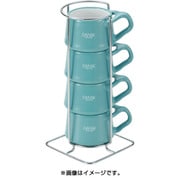 Kobenstyle(コベンスタイル) ストーンウェア コーヒーカップ 4pcs ティール 848425
