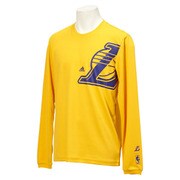 LKF89 AC4324 [NBA チームグラフィック 長袖Tシャツ メンズ Sサイズ ゴールド]