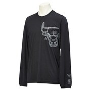 LKF89 AC4327 [NBA チームグラフィック 長袖Tシャツ メンズ Sサイズ ブラック]